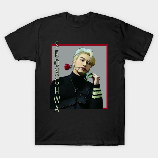 Seonghwa Ateez T-Shirt by GalleryArtField